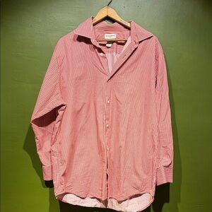 Vintage Banana Republic Red Striped Men's Shirt